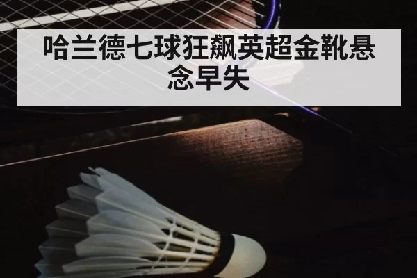哈兰德七球狂飙英超金靴悬念早失